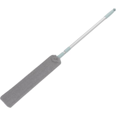 Brosse à Poussière avec Manche Aluminium Extensible 55 Pouces, Tête Plate Microfibre Lavable et Élastique (1/5)