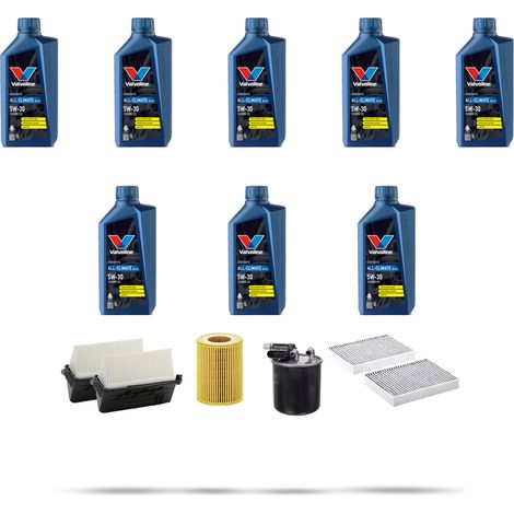 Kit tagliando 4 FILTRI e 8L OLIO compatibile con Mercedes GL , GLS (X166) GL 350 CDI BlueTech 190kw dal 2012