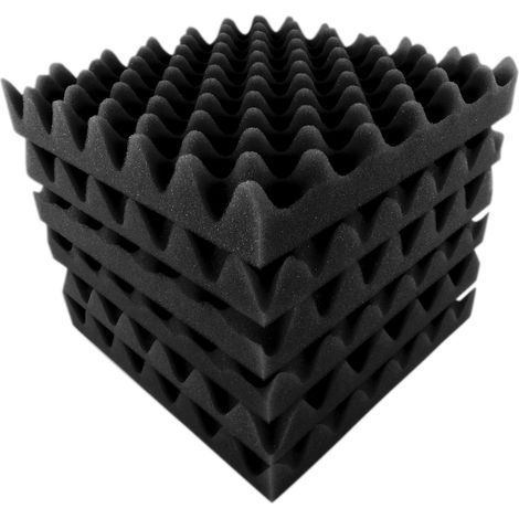 12 Stück 30 x 30 x 5 cm große Schaumstoffplatten, Eierschaumstoffmatten, Schallisolierungsschaumstoff für Heimstudio, Theater, KTV (1/3)