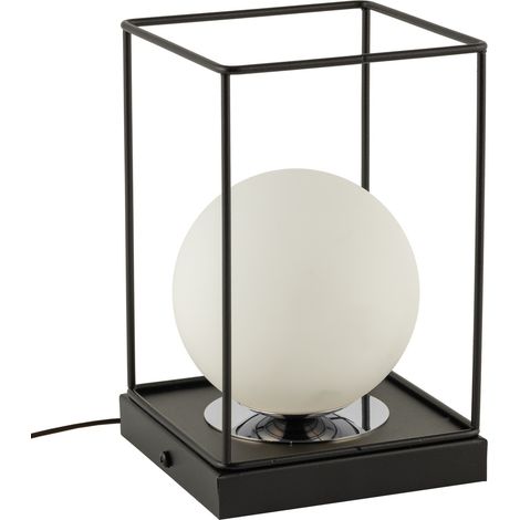 Lampe de table industrielle noir/argent Aroma G9 12W