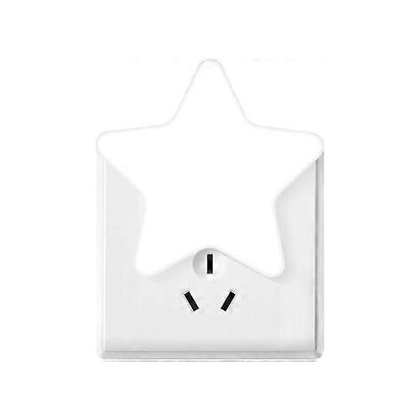 LED-Nachtlicht-Sternfassung mit Dämmerungssensor, ideal für Kinderzimmer, Treppenhaus, Schlafzimmer und Küche.
