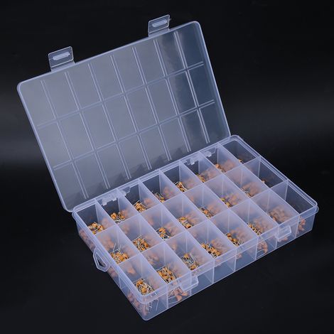 840-teiliges Set, 24 Werte, monolithische Mehrschicht-Keramikkondensatoren von 0,1 µF bis 47 nF, Sortiment (1/5)
