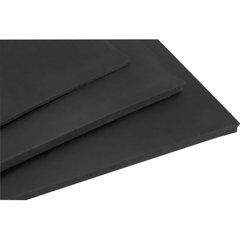 Placa de goma pura FKM. 75 costa A 3.0 mm. 750x5000 mm