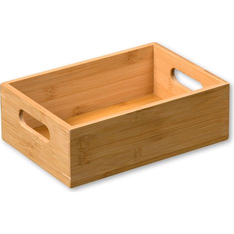 Bambusbehälter mit Griffen, 24 x 16,5 cm, Kesper (1/2)