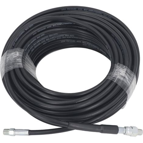 Kit de Jet D'égout Professionnel 1/4 NPT, Ensemble de Nettoyage de Canalisations Haute Pression de 50 Pieds pour Laveuse électrique, Idéal pour Toutes Les Tâches de Nettoyage