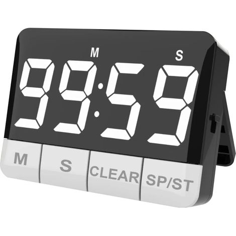 Timer da cucina, allarme sonoro da 120 decibel, ampio display a LED, risparmio energetico, conto alla rovescia magnetico, timer portatile multifunzione. (1/5)