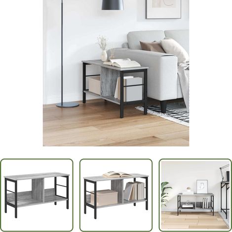 Étagère industrielle - Étagère Gris Sonoma 82 x 32 x 47 cm Bois d'ingénierie (1/5)