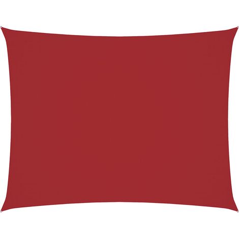 Maison Exclusive - Toldo de vela rectangular tela Oxford rojo 2,5 (1/5)