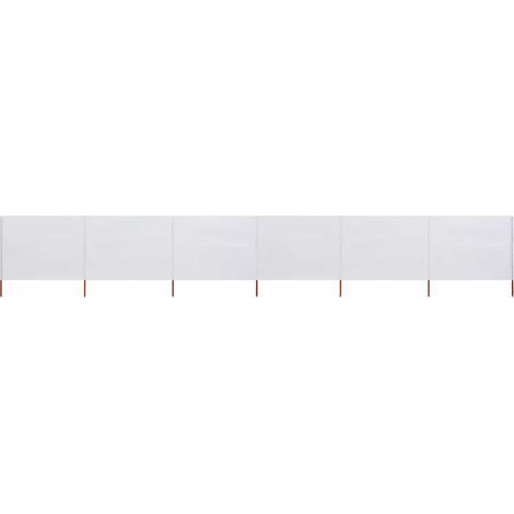6-teiliges Windschutzgewebe 800 x 120 cm Sandweiß