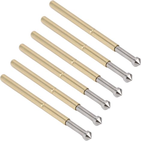 100 Stück Federprüfspitzen, konischer Kopf, 2,0 mm, praktische Federprüfspitze für Durchgangslochbauteile (1/5)