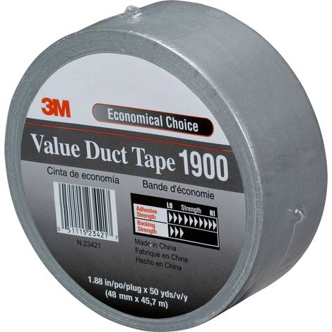 3M 1900 Gewbeband 50mm x 50m schwarz