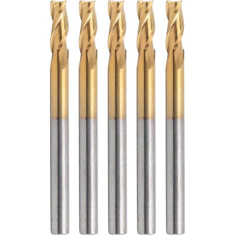 Stück 3-schneidige Flachfräser aus Wolframstahl, Schneidwerkzeuge, 3,175 x 3,175 x 8 x 40