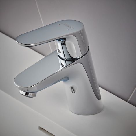 hansgrohe Focus Single Lever Basin Mixer Tap Eco Modern Chrome 1TH HG31733000 (1/6)