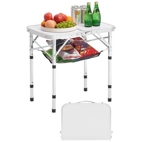 Table de Camping Pliante 60x40 cm Table d'Appoint Portable Légère (1/5)