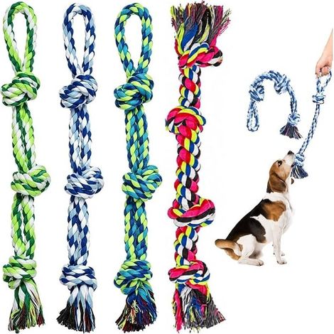 Dog Rope Toys, Dog Toys, Dog Toys, Natural Cotton Dog Rope, Dog Toys for Small, Medium and Large Dogs (1/5)
