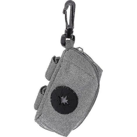 Bac à sacs à déjections canines à fixer sur la laisse, design élégant et résistant, idéal pour les promenades avec votre chien. Accessoires portables inclus, fermeture Velcro.-AquaForge (1/5)