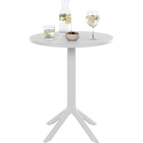 Tisch Lacota rund 60 cm weiß (1/5)