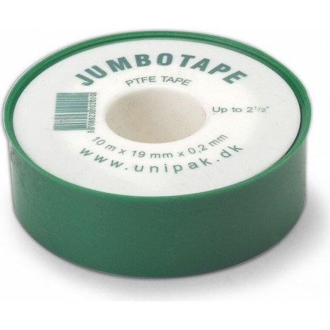 Unipak 5708923102010 Ruban Teflon Jumbo blanc 10m