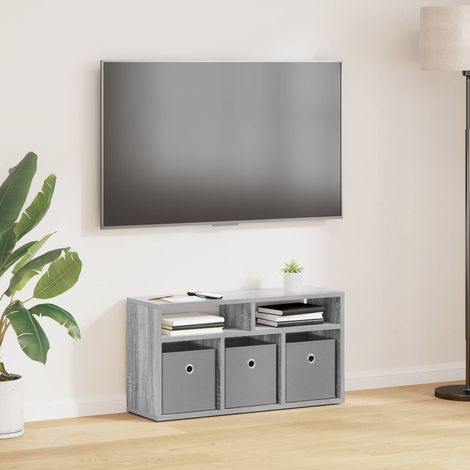 Mueble bajo con cajón Gris 72 x 22,5 x 38 cm