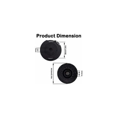 Bobina di ricambio per filo da taglio per decespugliatore, bobina per filo da tosaerba, 4 m x 1,6 mm, bobina compatibile con Art 23SL e Art 26SL, 3 pezzi - Crezuo