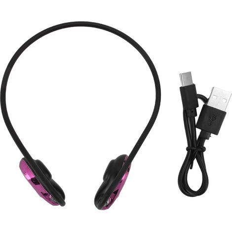 Casque Sport Bluetooth 5.3 à Conduction Osseuse, Réduction de Bruit, Stéréo Sans Fil pour Running et Fitness Quotidien - Violet (1/5)