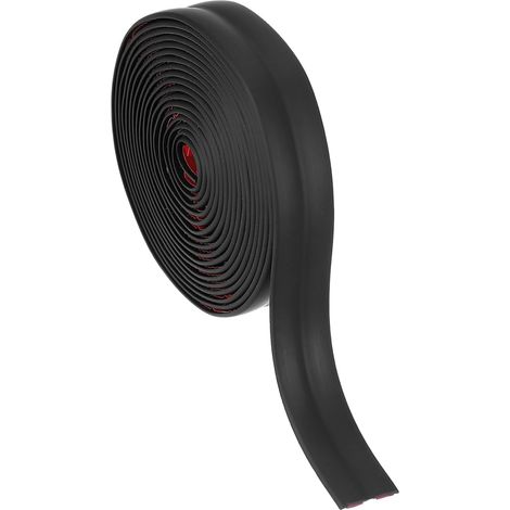 Protection d'angle mural 2 cm x 3 mètres, protection de bordure autocollante flexible profilé de moulure adhésif pour plafond plan de travail, Noir (1/5)