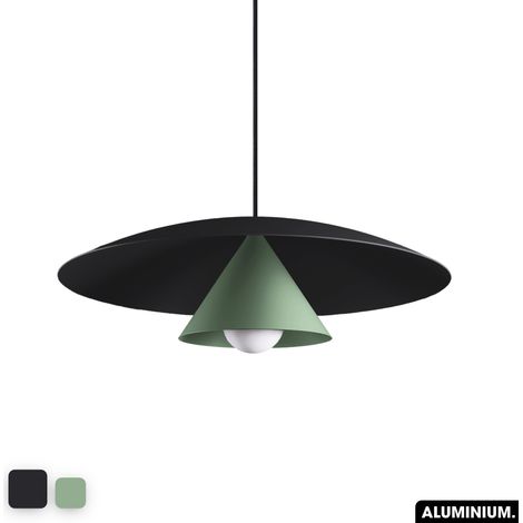 Lampe de suspension - OLEMI NOIR - VERT (1/3)