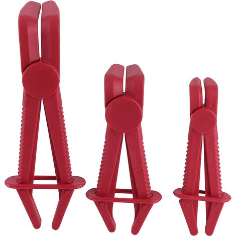 Jeffergarden Jeu de pinces de serrage pour tuyaux flexibles en Nylon, 3 pièces, pour freins, carburant, gaz, liquide de refroidissement, tuyaux de radiateur-DOU