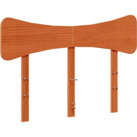 Maison Exclusive - Testiera Marrone Cera 120 cm in Legno Massello di Pino