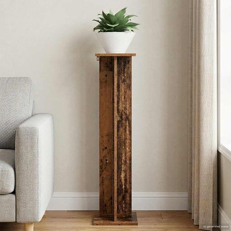 Support de Plante Bois ancien 25 x 25,5 x 100,5 cm vidaXL (1/5)