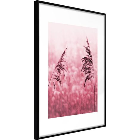 Affiche Murale Encadrée "Amaranth Meadow" 30 x 42 cm Noir