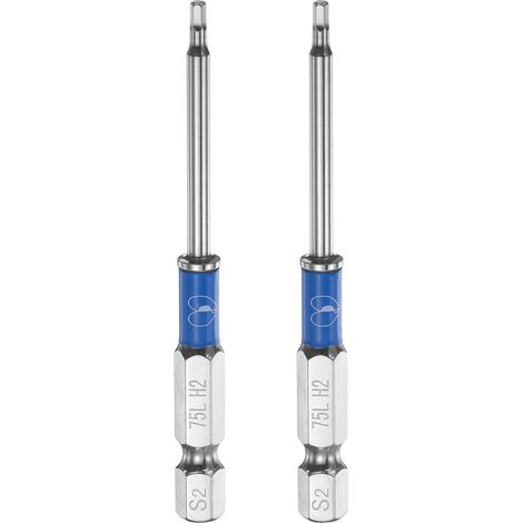 Embouts de tournevis impact hex 2mm H2 1/4" 75mm 2pièces (1/5)