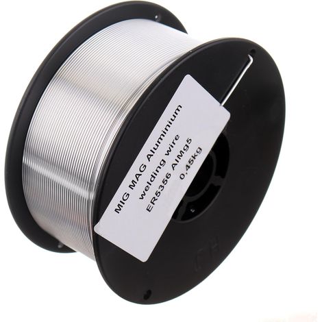 Alambre de soldadura de aluminio. 0,8 mm, 0,45 kg, D100 ER5356 AlMg5 (1/2)