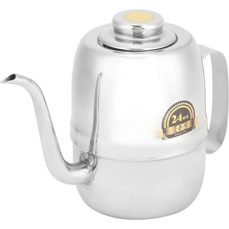Bouteille d'huile en acier inoxydable 24oz, distributeur de vinaigre et condiments pour cuisine maison et restaurant (1/5)