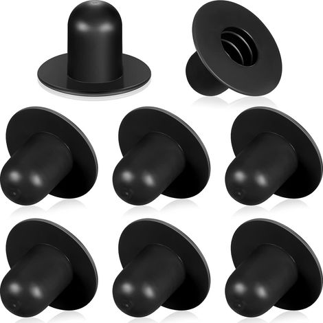 Pieces In Ground Swimming Pool Filter Pump Strainer Hole Plug Solid Color Summer Swimming Pool Accessories PVC Pool Pump Plug Pool Drain Plug (Black) (1/5)
