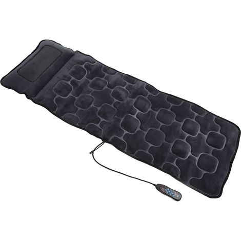Elektrische Ganzkörpermassagematte mit Heizfunktion, 9 Massageprogrammen, 20 Massageköpfen, geeignet für Sitzen und Liegen, 100–240 V, EU-Stecker (1/5)