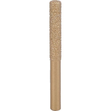 Diamant-Fräser mit goldgelötetem, geradem Schaft für Quarzstein und Marmor, Fugenmesser, 6,35 x 7 x 65 mm