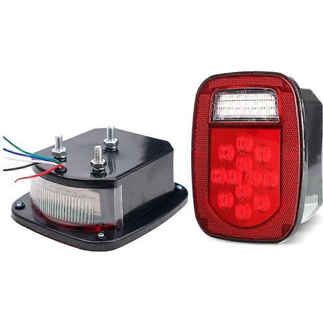 Feu arrière de freinage, clignotant, 39 LED, feu arrière à LED, éclairage de plaque d'immatriculation pour YJ TJ