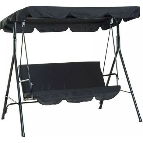 Wasserdichte Schutzhülle für 3-Sitzer-Drehstuhl für den Außenbereich – Wetterbeständiges 210D Oxford-Gewebe – Maße: 190 x 132 x 15 cm (1/5)