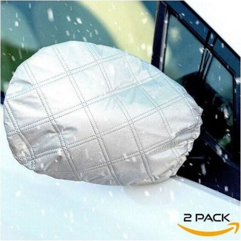 2PCS 33x27cmCar Rearview Mirror Cover Winter Protection Universal Size Anti Frost Snow Ice Rain Sun (1/5)