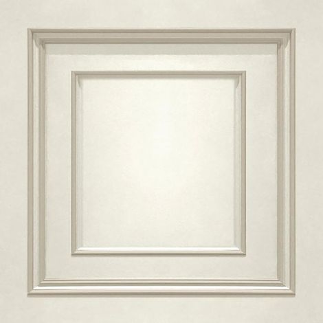 Cream Gold Belgravia Textured Wood Panelling Effect Vinyl Wallpaper Metallic (1/4)