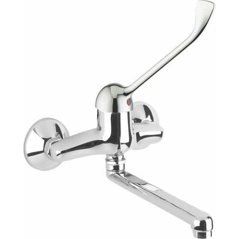 Mezclador de lavabo de pared clínico Eurorama