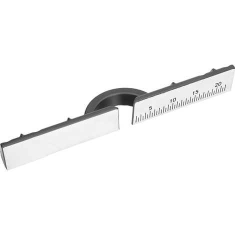 Scie à onglet avec butée en carbure cémenté, règle graduée, pour machine à découper l'aluminium 10 pouces (1/5)