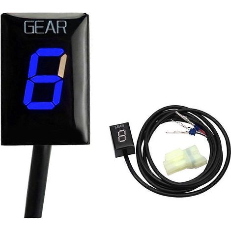 Digitaler LED-Tachometer für Honda-Motorräder, LCD-Digitalanzeige des eingelegten Gangs (blaues Licht) (1/5)