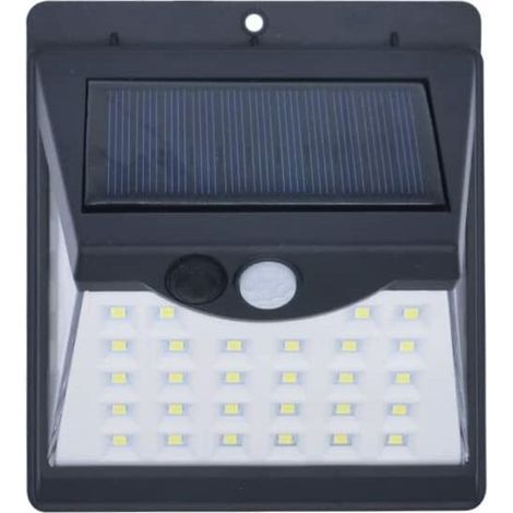 Applique Solaire avec Détecteur de Mouvement pour l'Extérieur - Panneau Solaire Rechargeable avec 3 modes - Ouverture 270° et 8 heures d'autonomie - Spot étanche IP65 (1/5)