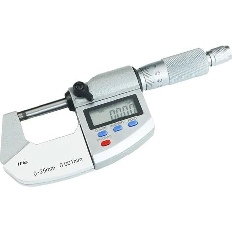 IP65 Waterproof Digital Micrometer Caliper Gauge 0.001mm Electronic Digital Micrometer Caliper Measuring Gauge Tools(25-50mm) (1/5)