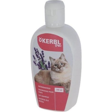 Katzenshampoo - KERBL - 200 ml - Lavendel - Mango - Glanz und Sanftheit