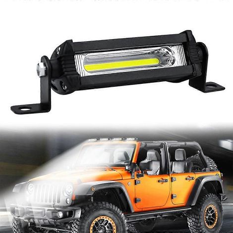 1 ensemble de phares antibrouillard LED longue portée, feux de travail LED pour tracteurs, camions, 12 V-24 V COB, phare de 4 pouces, moto, scooter, tout-terrain (1/5)
