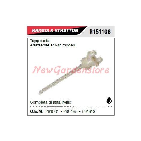 Tappo olio B&S tagliaerba rasaerba tosaerba vari modelli R151166