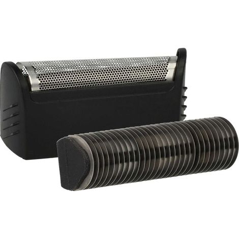 vhbw Têtes de rechange compatibles Braun 1509 1512 1508 2040 2060 2035, grille + lames rasoir électrique, noir/argenté (1/4)